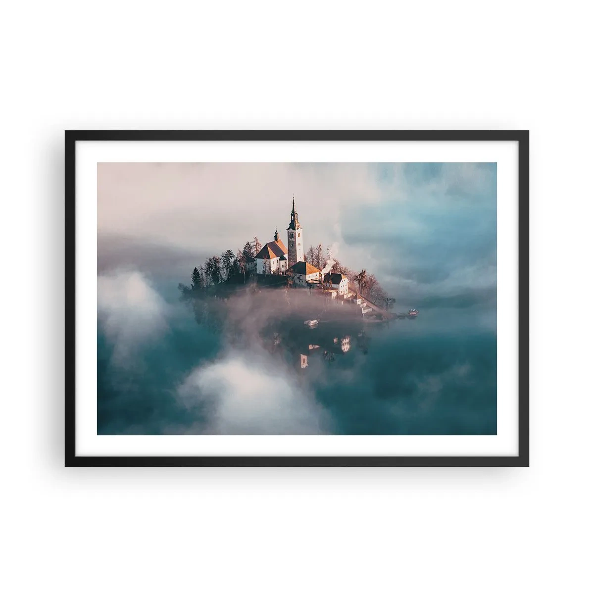 Poster in black frame - Island of Dreams - 70x50 cm