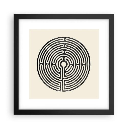 Poster in black frame - Mysterious Order - 30x30 cm