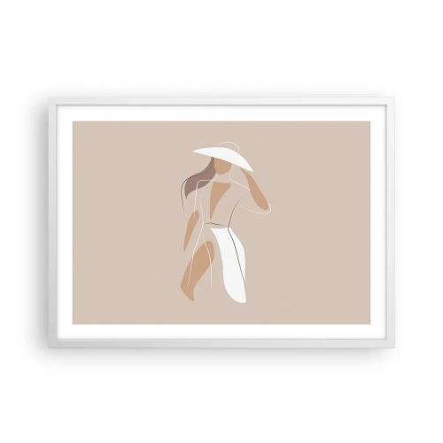 Poster in white frmae - Fashion Is Fun - 70x50 cm
