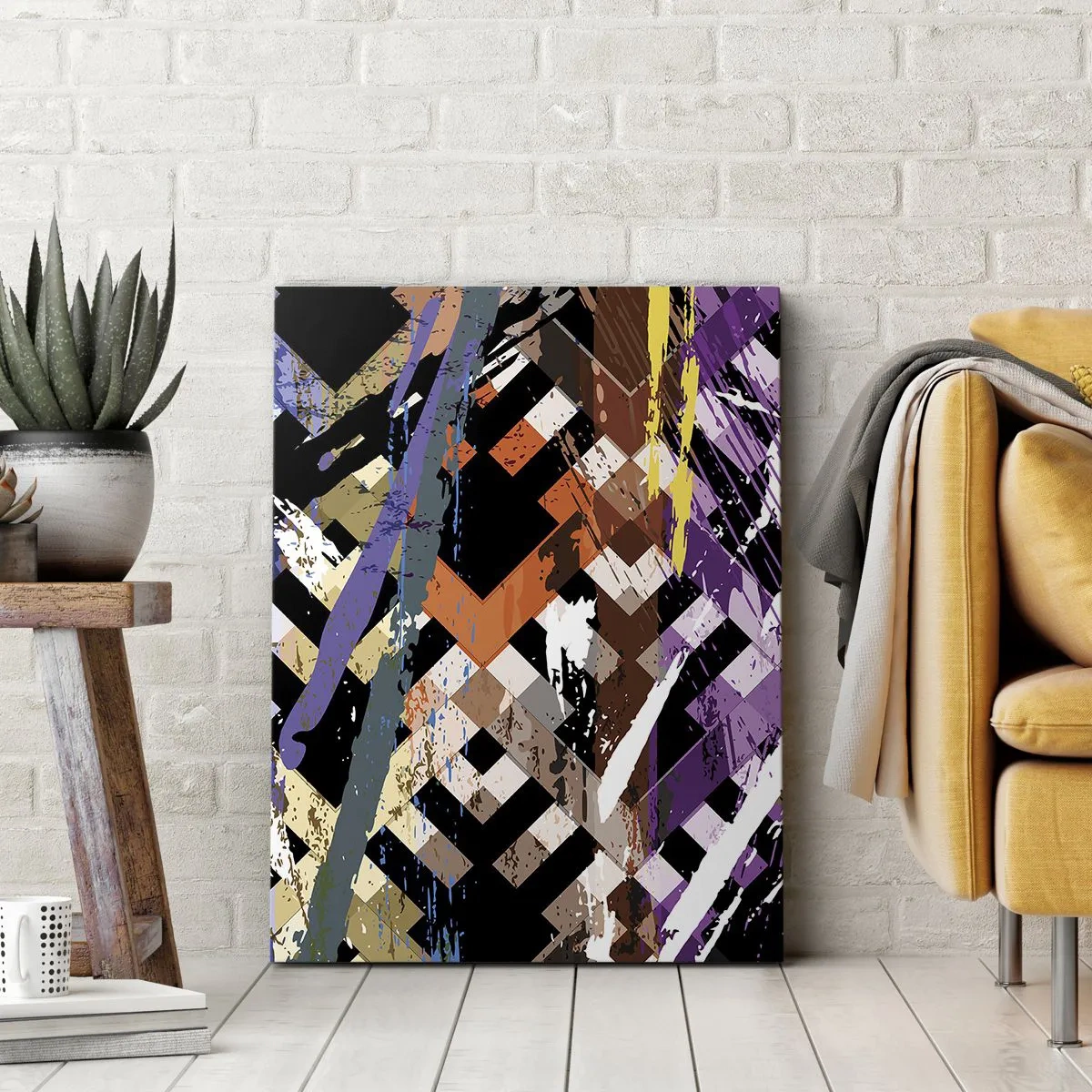 Canvas picture - Squared - 50x70 cm