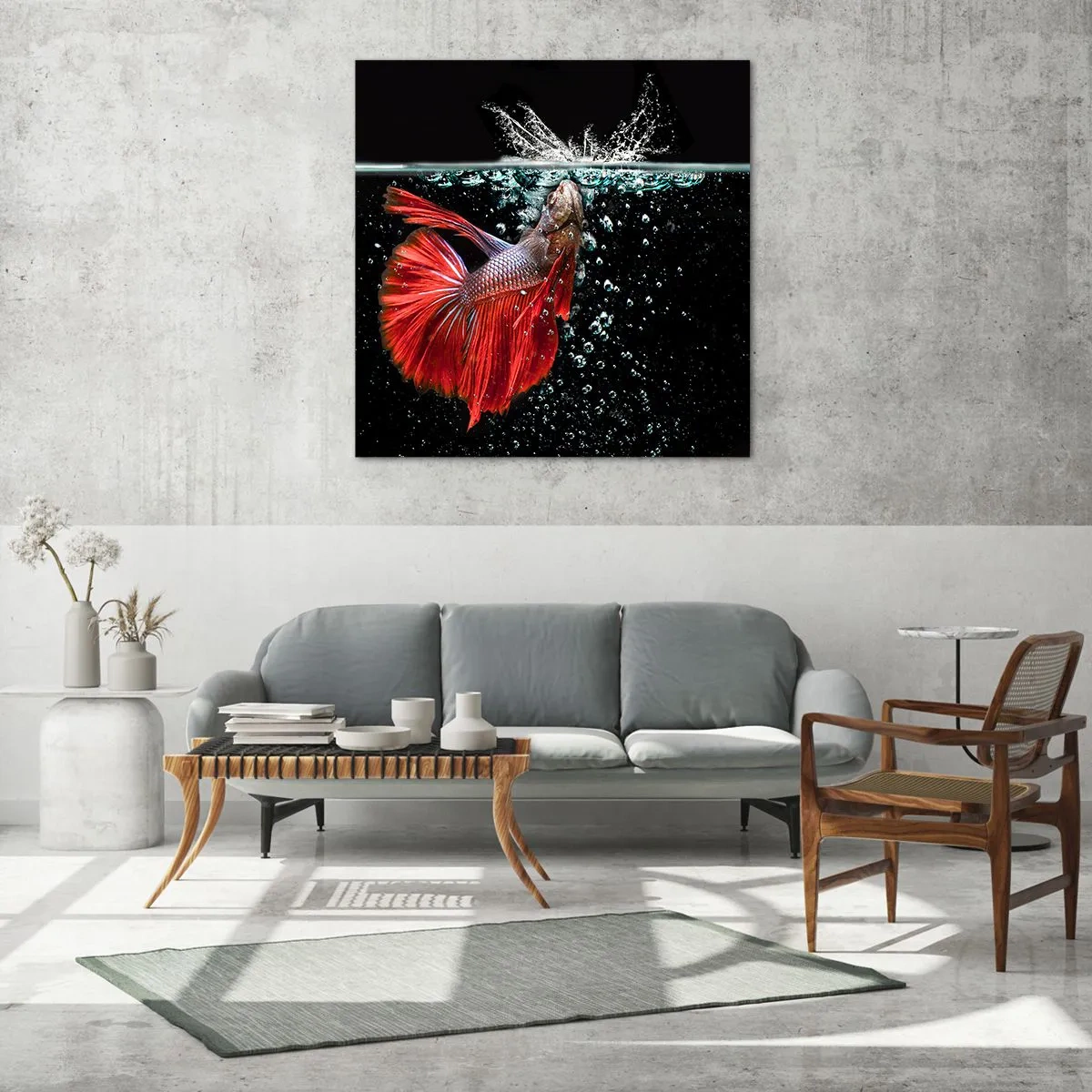 Glass picture - You Have Three Wishes - 70x70 cm