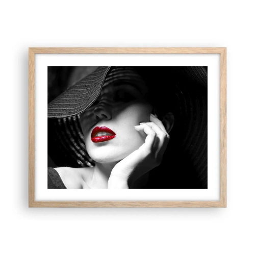 Poster in light oak frame - Study in Scarlet - 50x40 cm