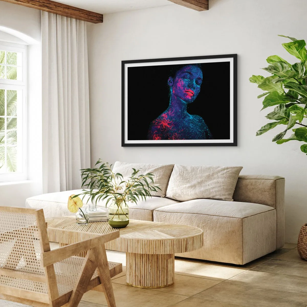 Poster in black frame - In Stardust - 40x30 cm
