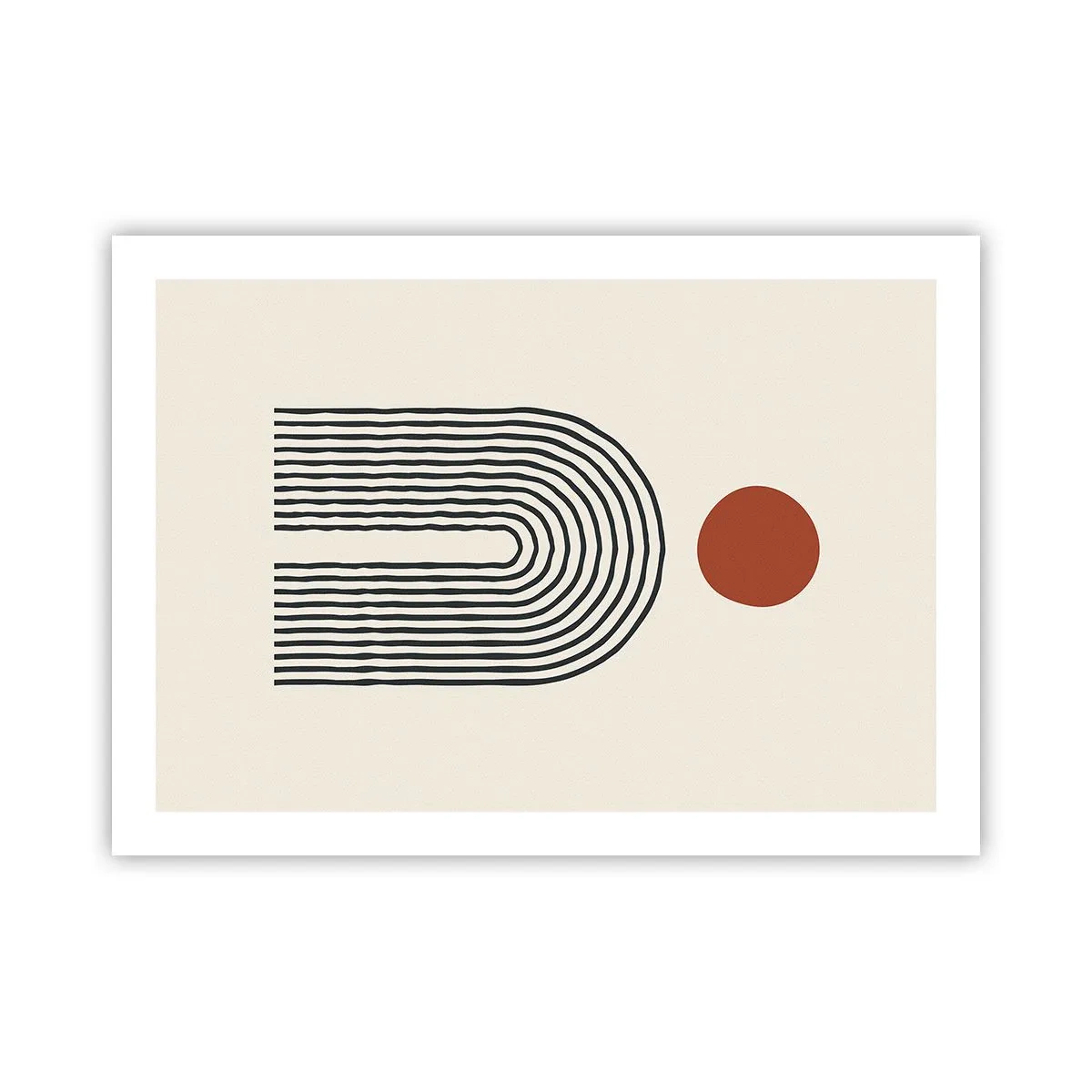 Poster - Magnetism of Shapes and Colours - 70x50 cm