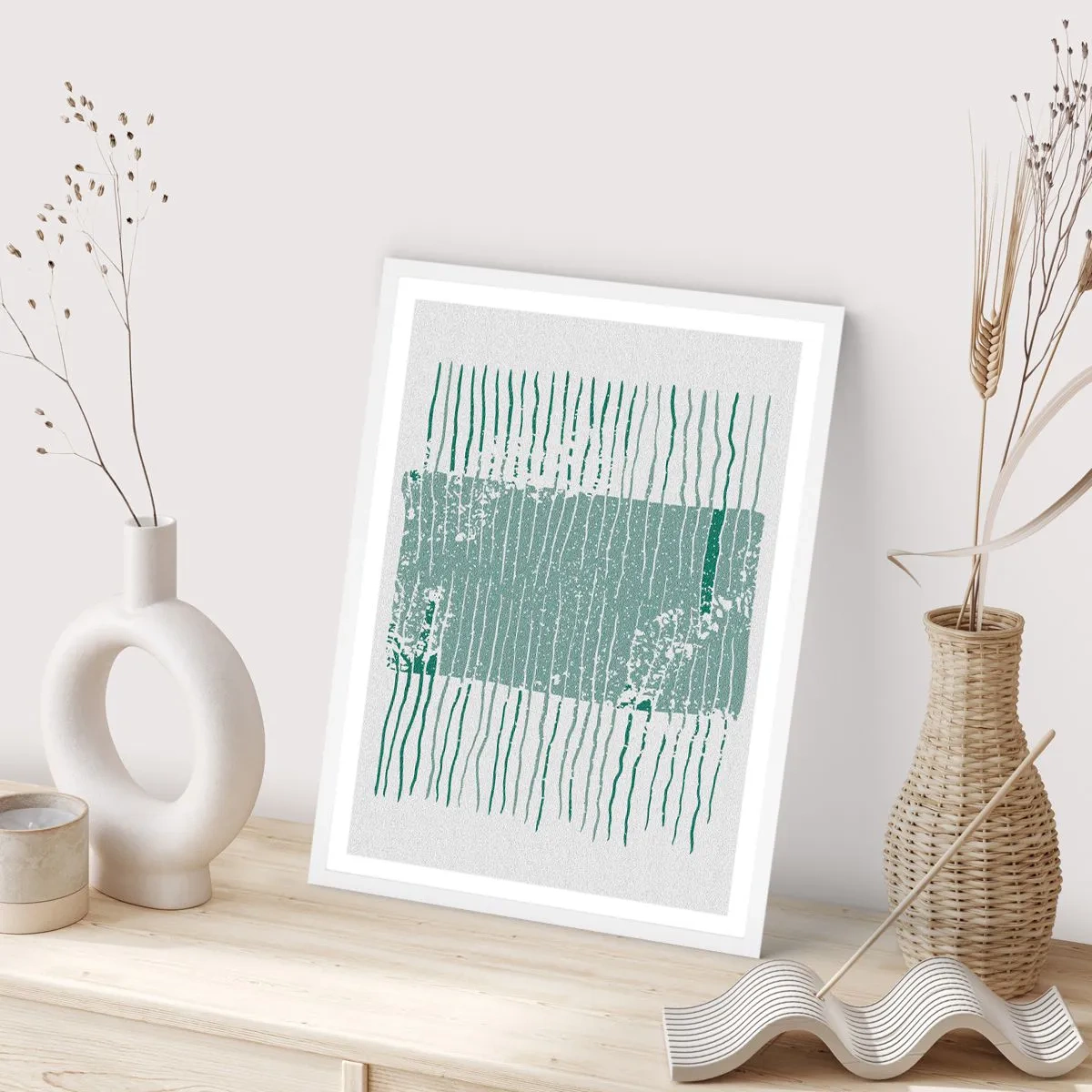 Poster in white frmae - Sea Abstract - 40x50 cm