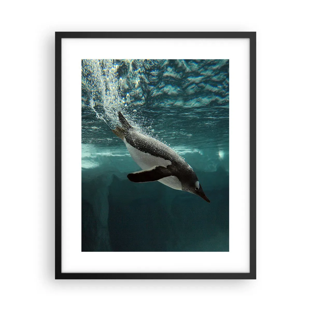 Poster in black frame - Welcome to My World - 40x50 cm