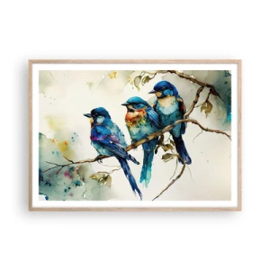 Poster in light oak frame - Is It Offended? - 100x70 cm