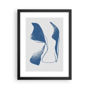 Poster in black frame - Abstract with Wings - 30x40 cm