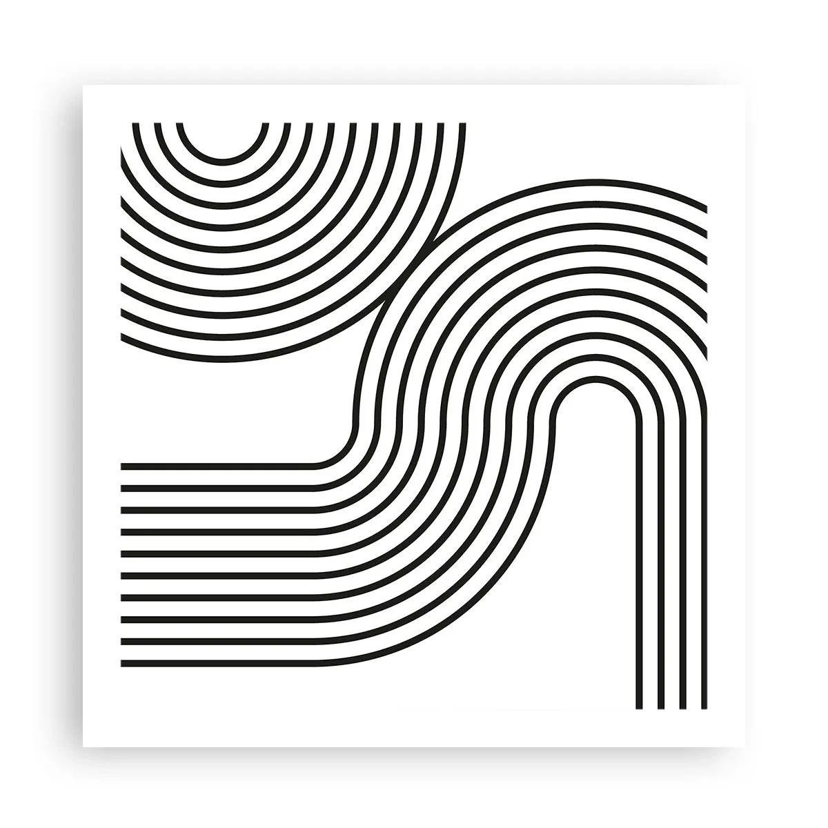 Poster - On the Curve - 60x60 cm