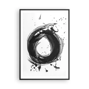 Poster in black frame - Whirl of Creation - 70x100 cm