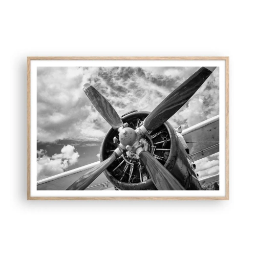 Poster in light oak frame - Conquerer of the Skies - 100x70 cm