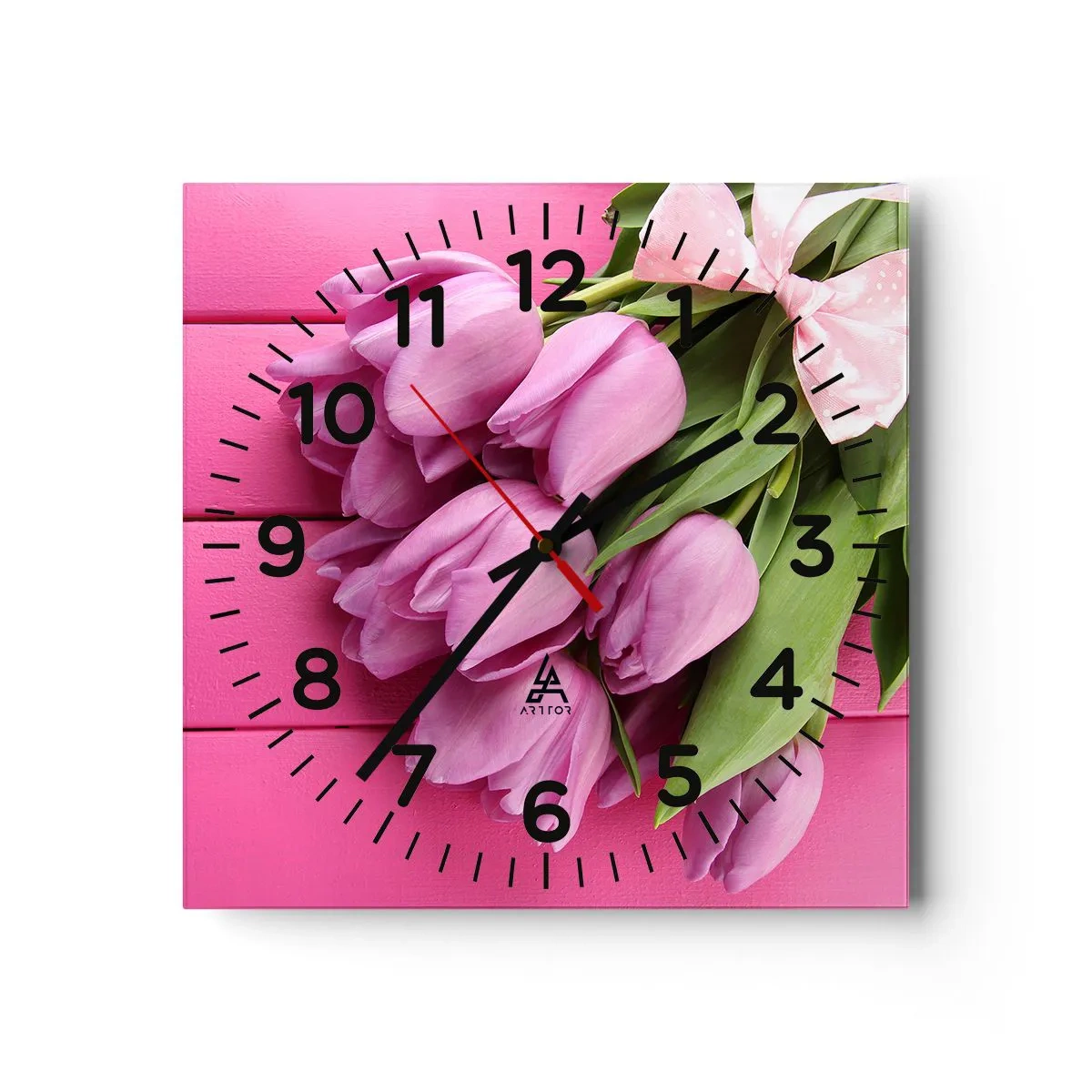 Wall clock - Clock on glass - Especially for You - 30x30 cm