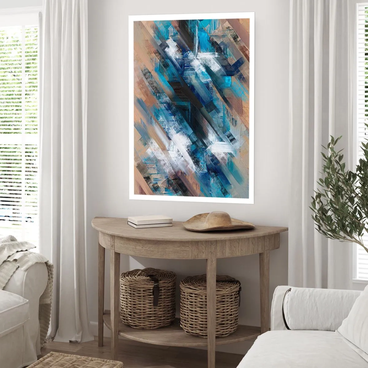 Poster - On the Blue Slant - 30x40 cm