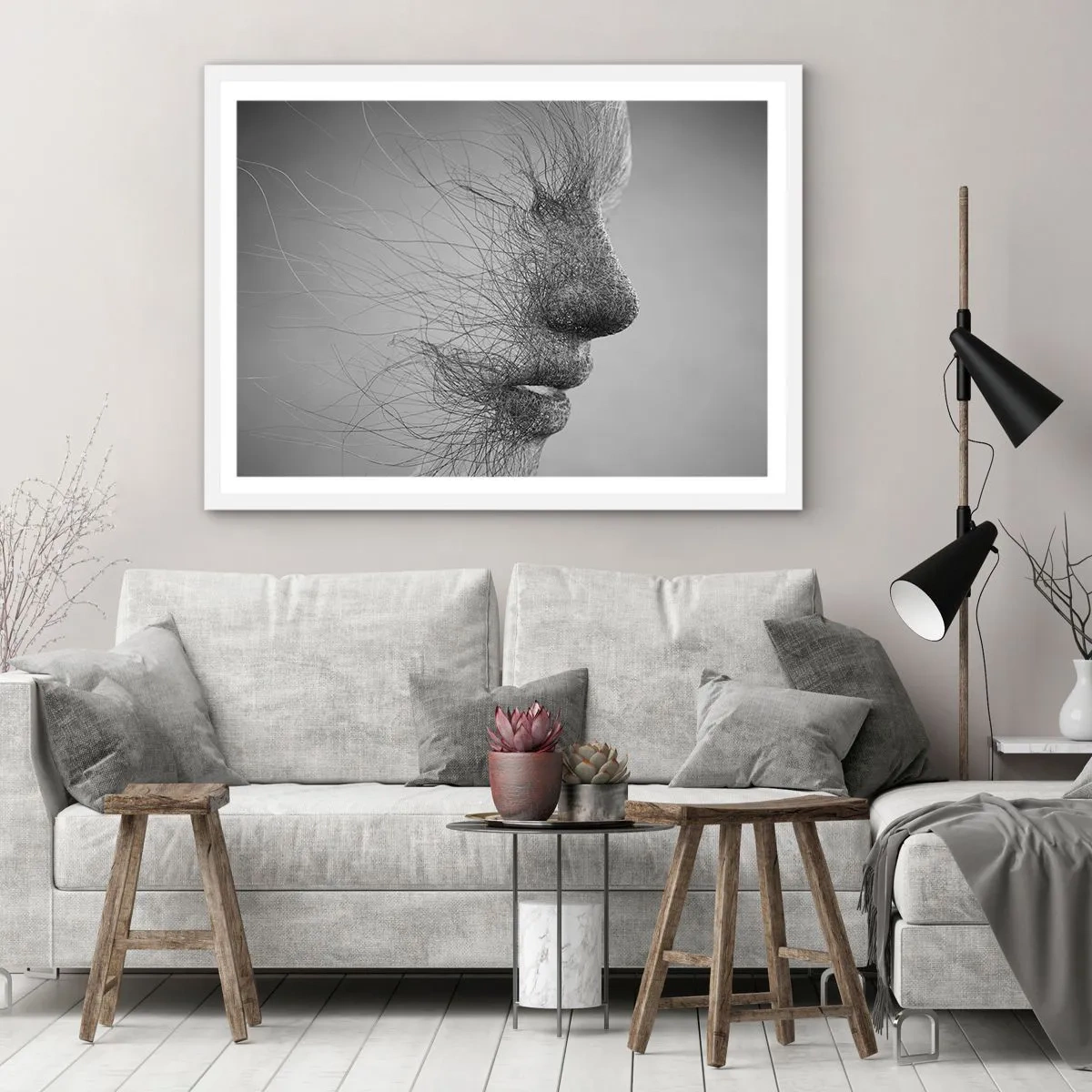 Poster in white frmae - Spirit of the Wind - 50x40 cm