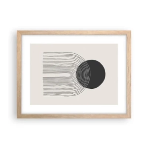 Poster in light oak frame - Trembling and Certainty - 40x30 cm