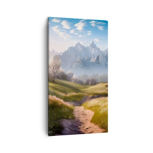 Canvas picture - Quiet Valley - 45x80 cm