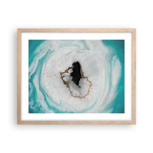 Poster in light oak frame - Into de Deep - 50x40 cm