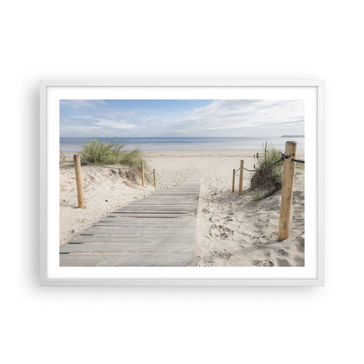 Poster in white frmae - Until the Horizon - 70x50 cm