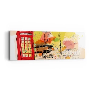 Canvas picture - City of Diversity - 90x30 cm