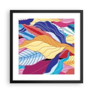 Poster in black frame - Queen of Mess - 40x40 cm