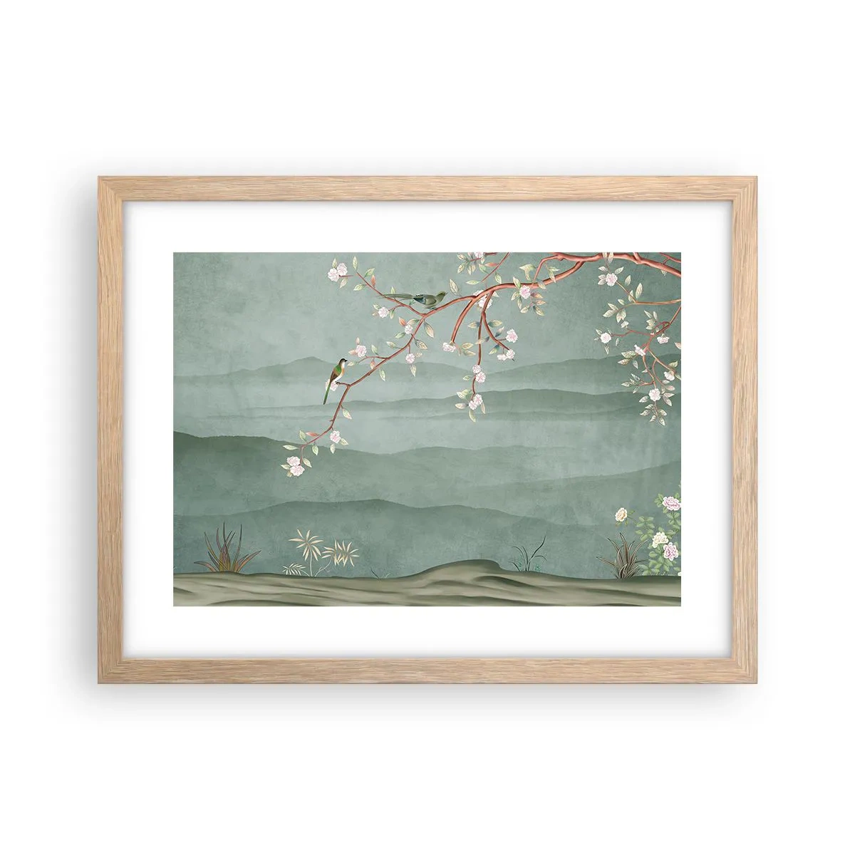 Poster in light oak frame - Spring, It Is You - 40x30 cm