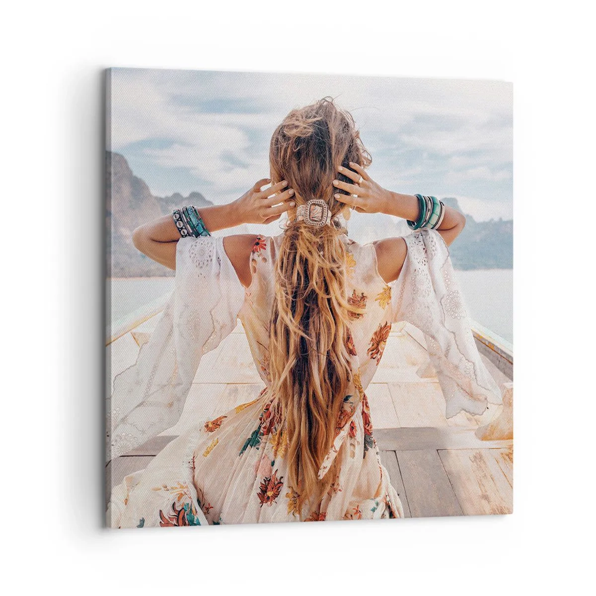 Canvas picture - On the Way to Happiness - 60x60 cm