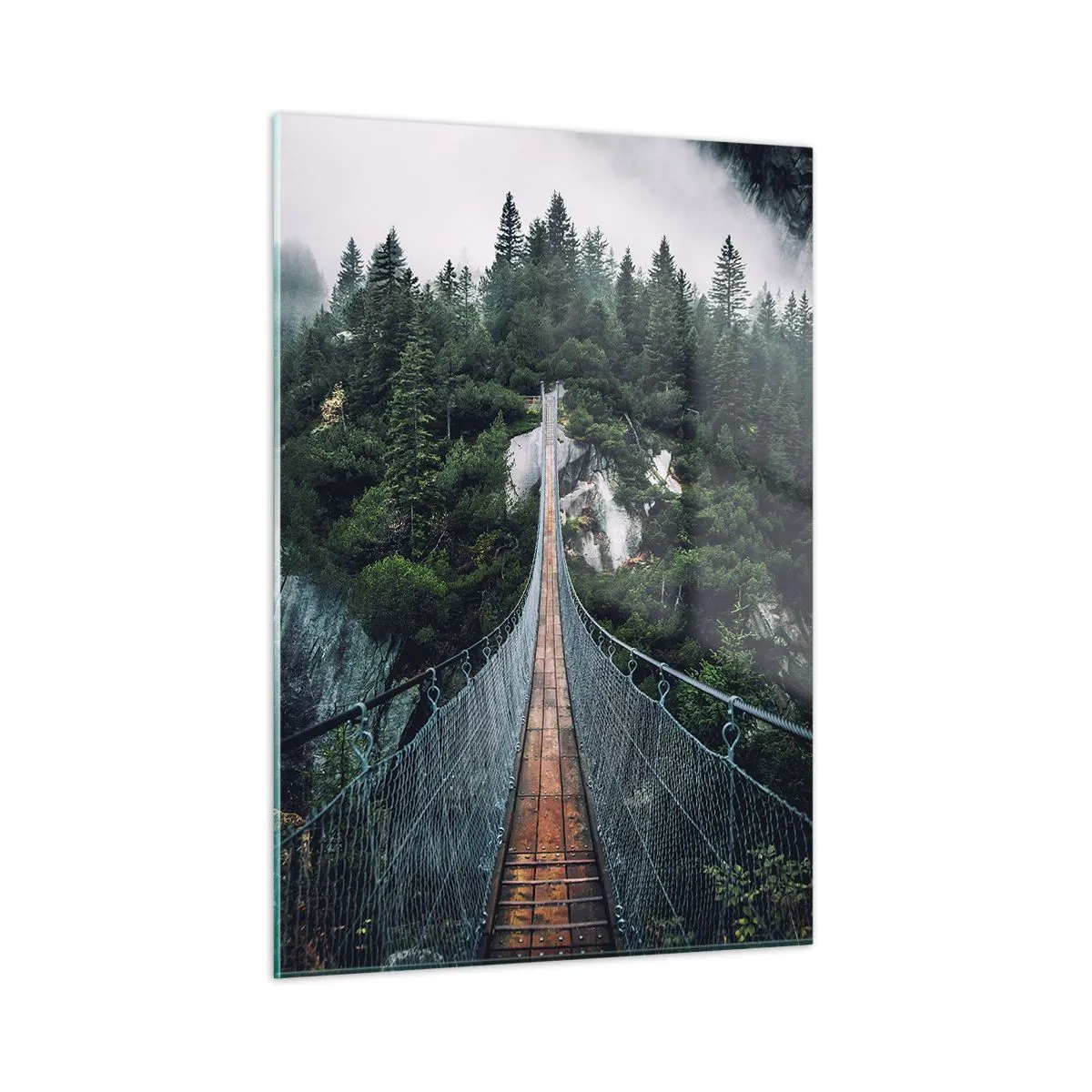 Glass picture - Only for Eagles - 50x70 cm