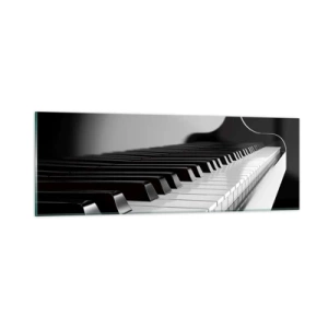 Glass picture - Harmony of Shapes and Colours - 90x30 cm