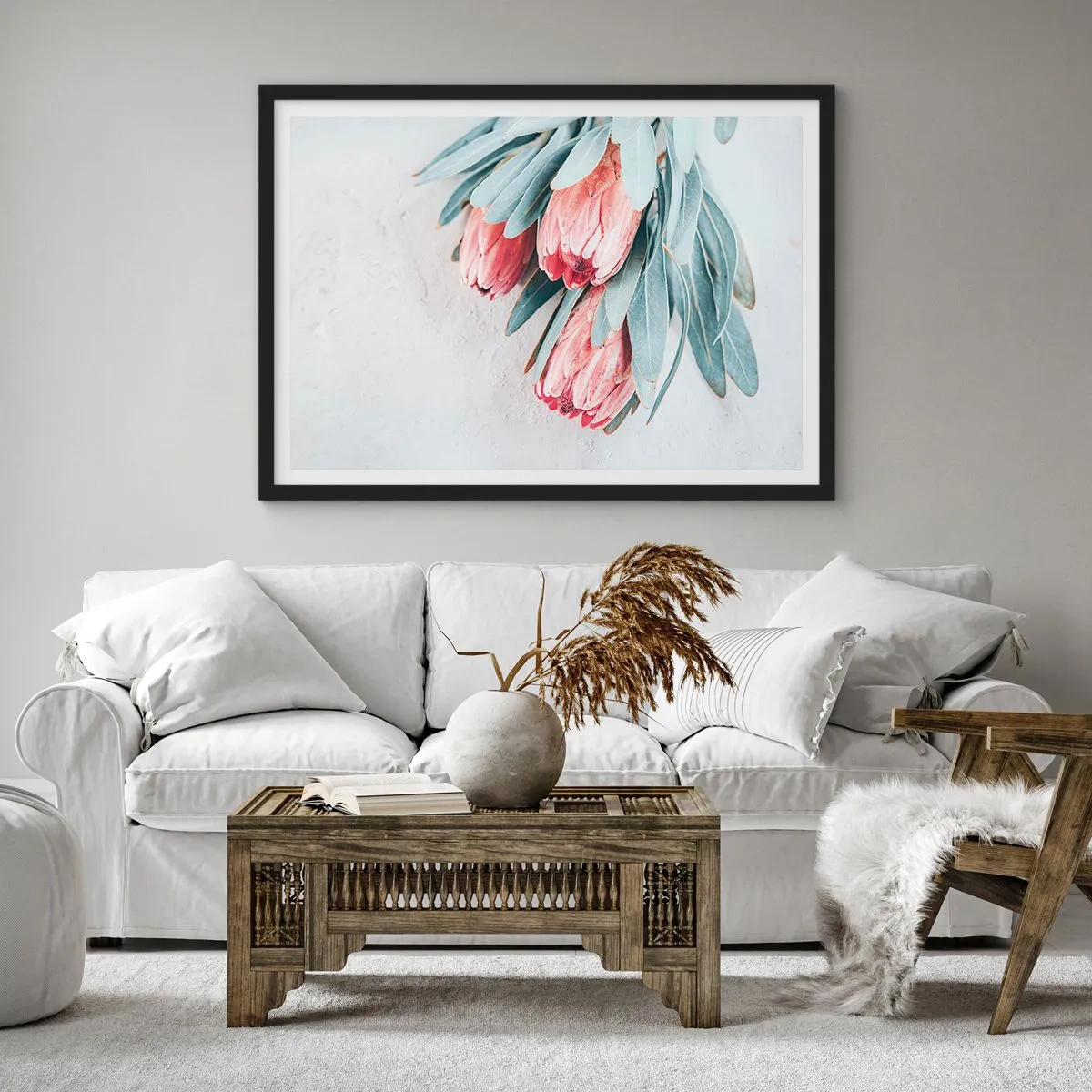 Poster in black frame - Ashamed of Their Own Beauty - 91x61 cm