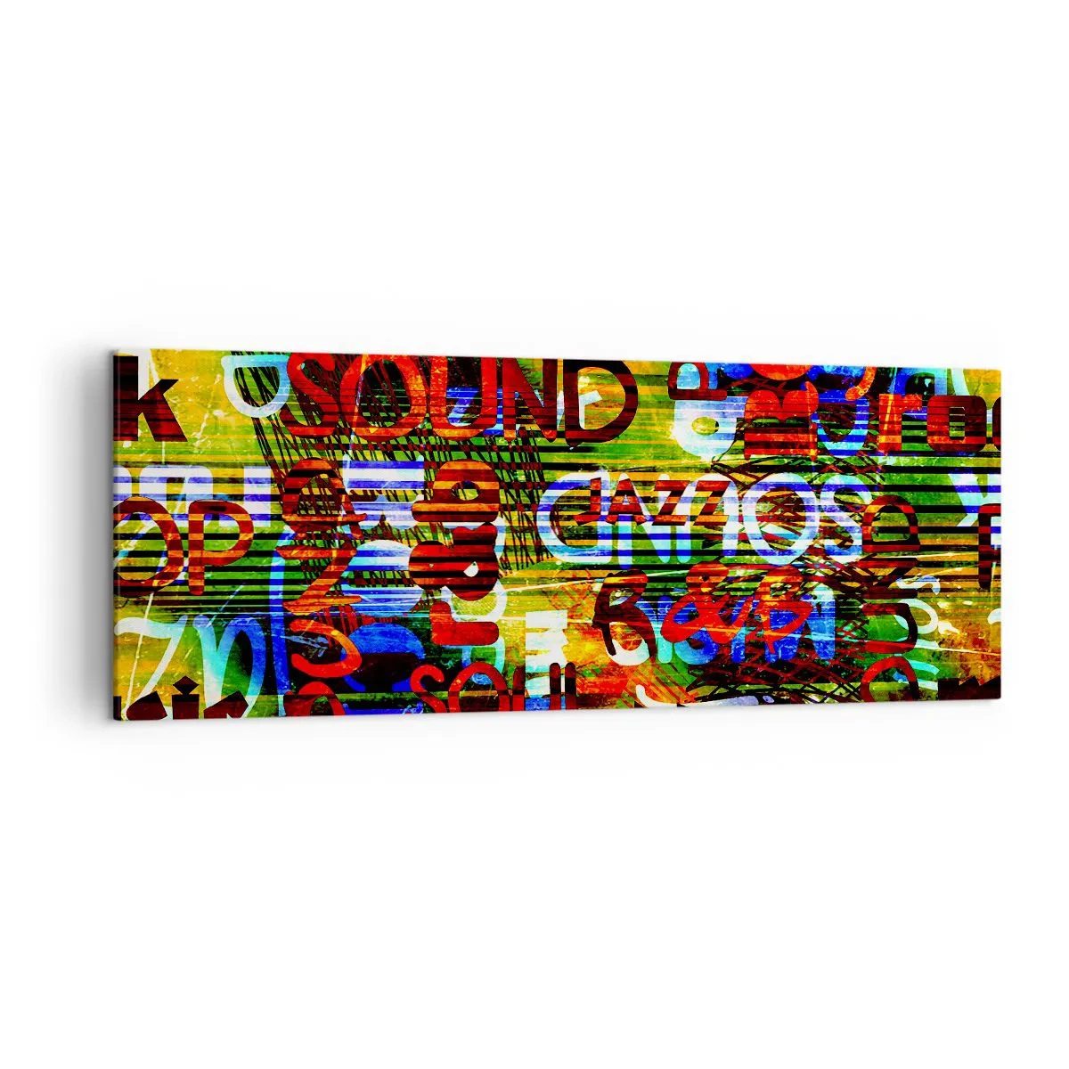 Canvas picture - All Colours of Sound - 140x50 cm