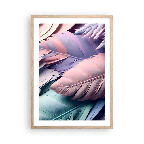 Poster in light oak frame - Birdie Chic - 50x70 cm