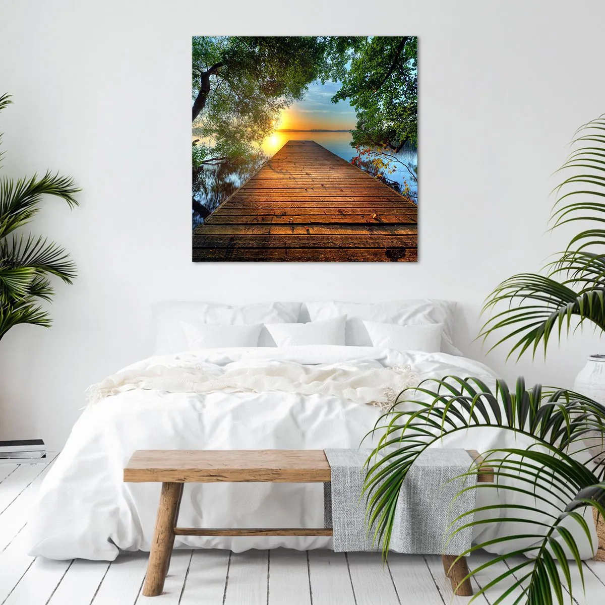 Canvas picture - Don't Hurry, Sit Down - 50x50 cm