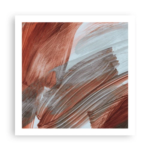 Poster - Autumnal and Windy Abstract - 60x60 cm