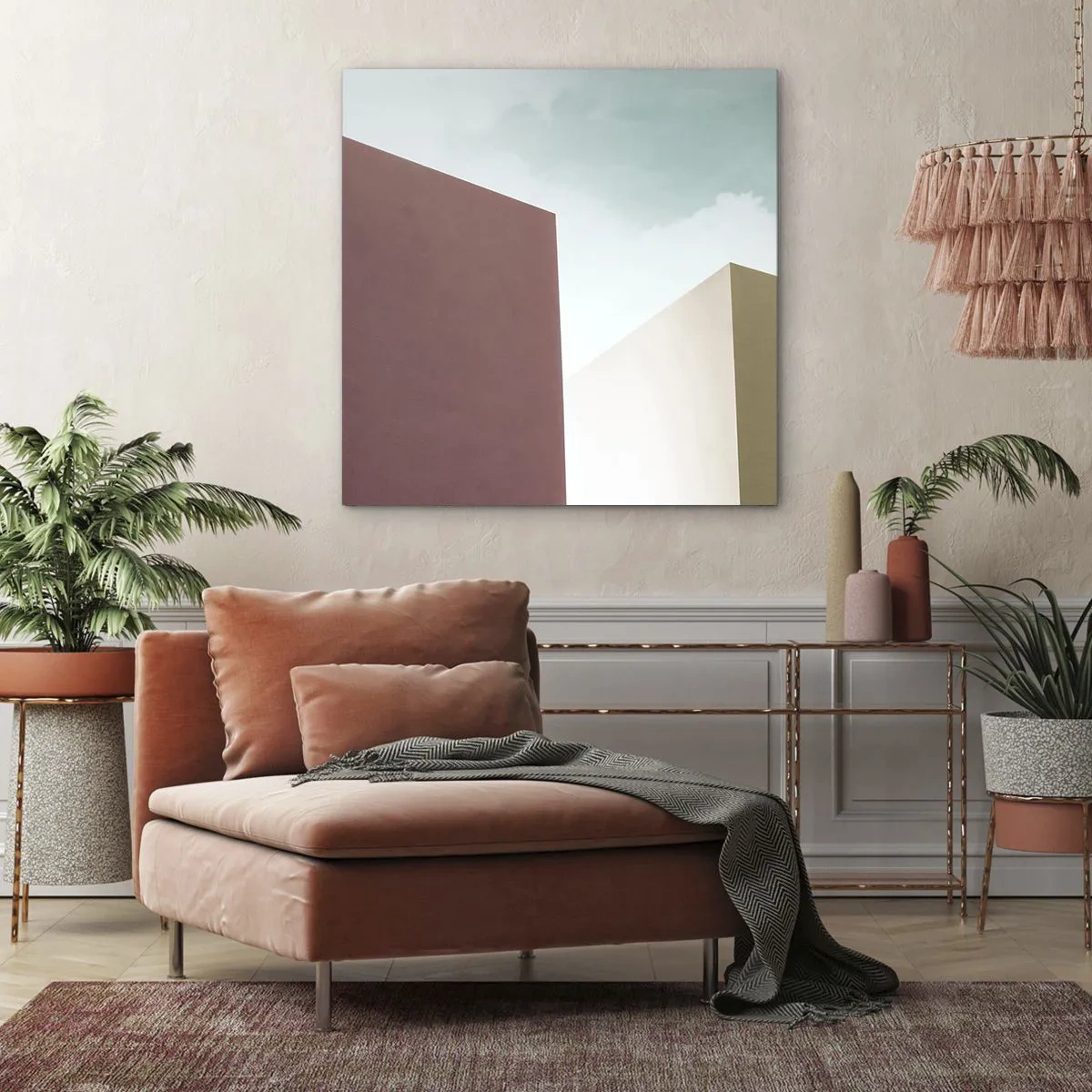 Canvas picture - Geometry of a Sunny summer - 40x40 cm