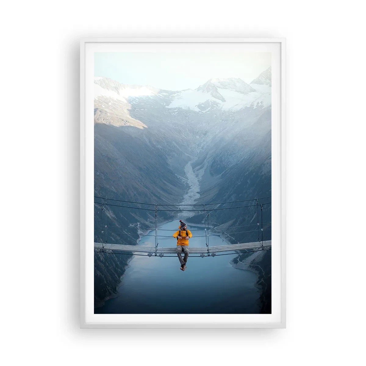 Poster in white frmae - Suspended in Delight - 70x100 cm