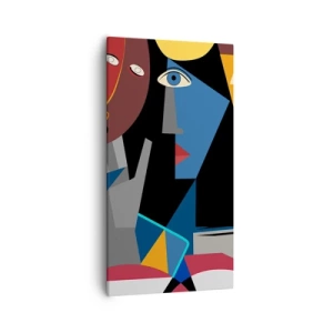 Canvas picture - Conversation of Cubists - 55x100 cm
