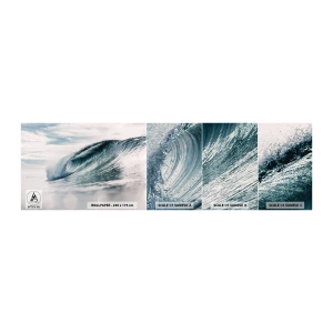 Photo Wallpaper Sample Self-Adhesive Deluxe Sticker - Water Summit - Sea wave, Sea, Ocean - 100x30 cm