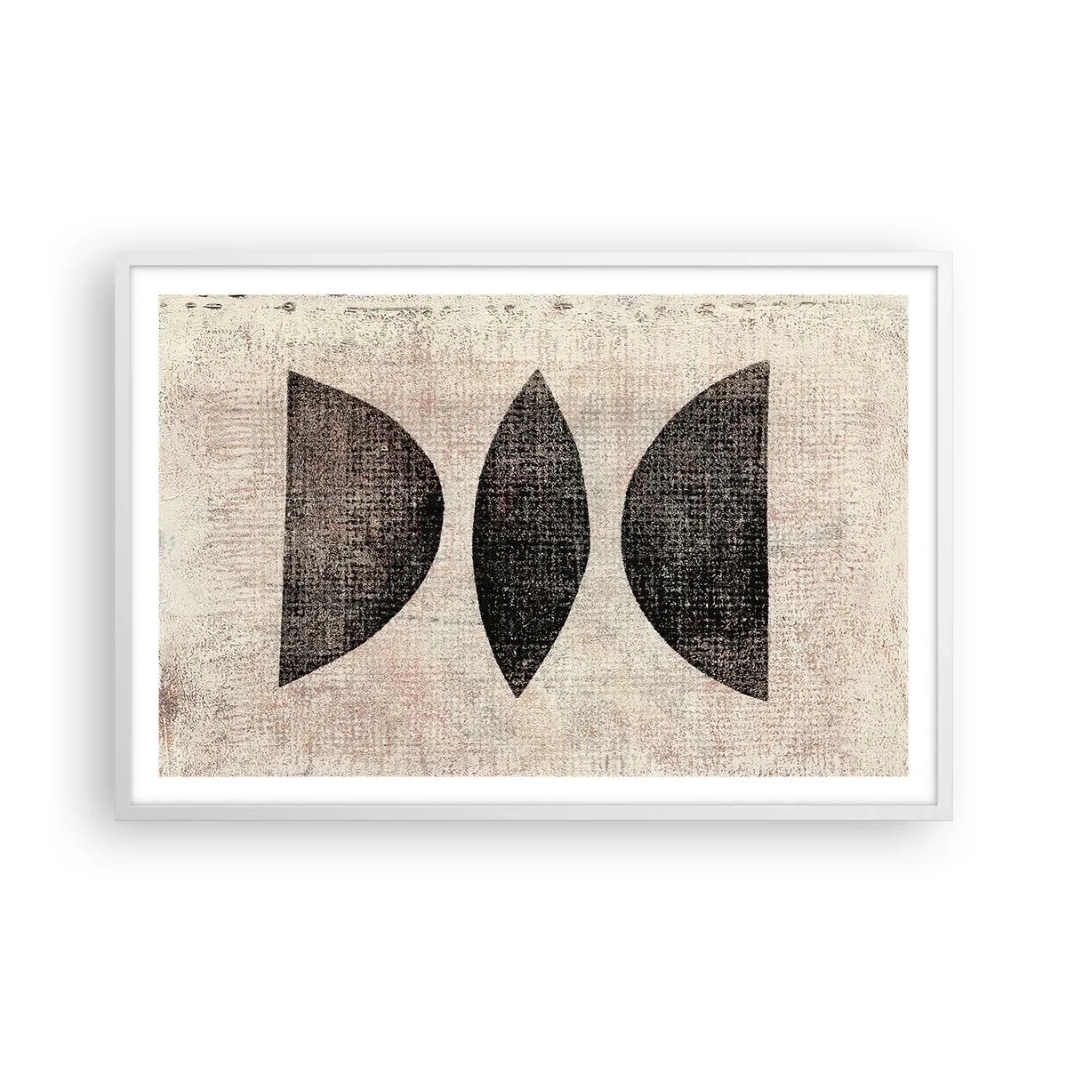 Poster in white frmae - Ethnic Abstraction - 91x61 cm