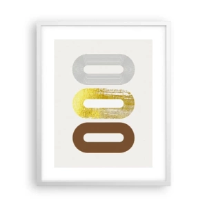 Poster in white frmae - Ooo! - 40x50 cm