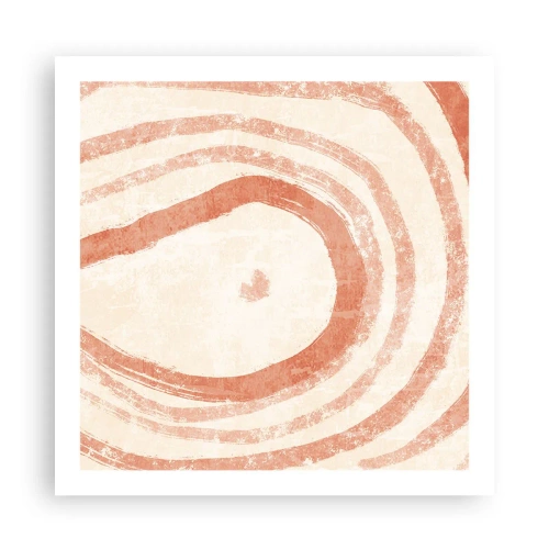 Poster - Coral Circles - Composition - 60x60 cm