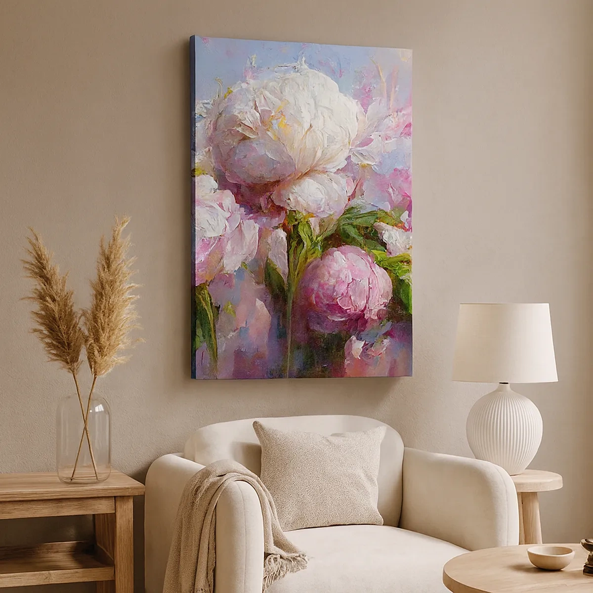 Canvas picture - Bouquet Bubbling with Life - 50x70 cm