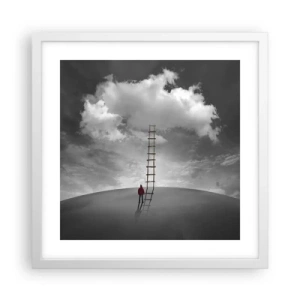 Poster in white frmae - Everything Is Poissible - 40x40 cm