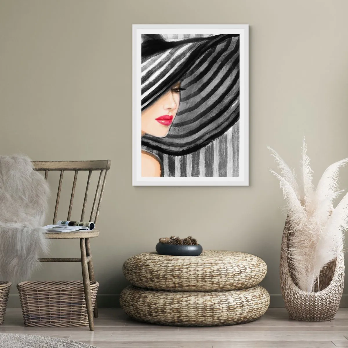 Poster in white frmae - Where Can I Find You? - 61x91 cm