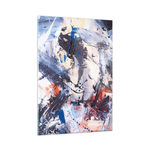 Glass picture - Crazy Dance of Abstraction - 50x70 cm