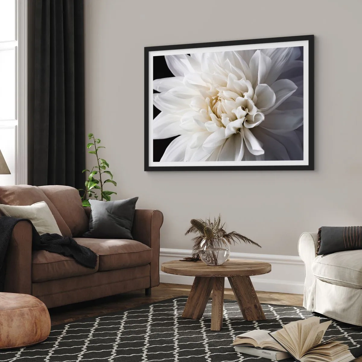 Poster in black frame - Bride's Morning - 40x30 cm