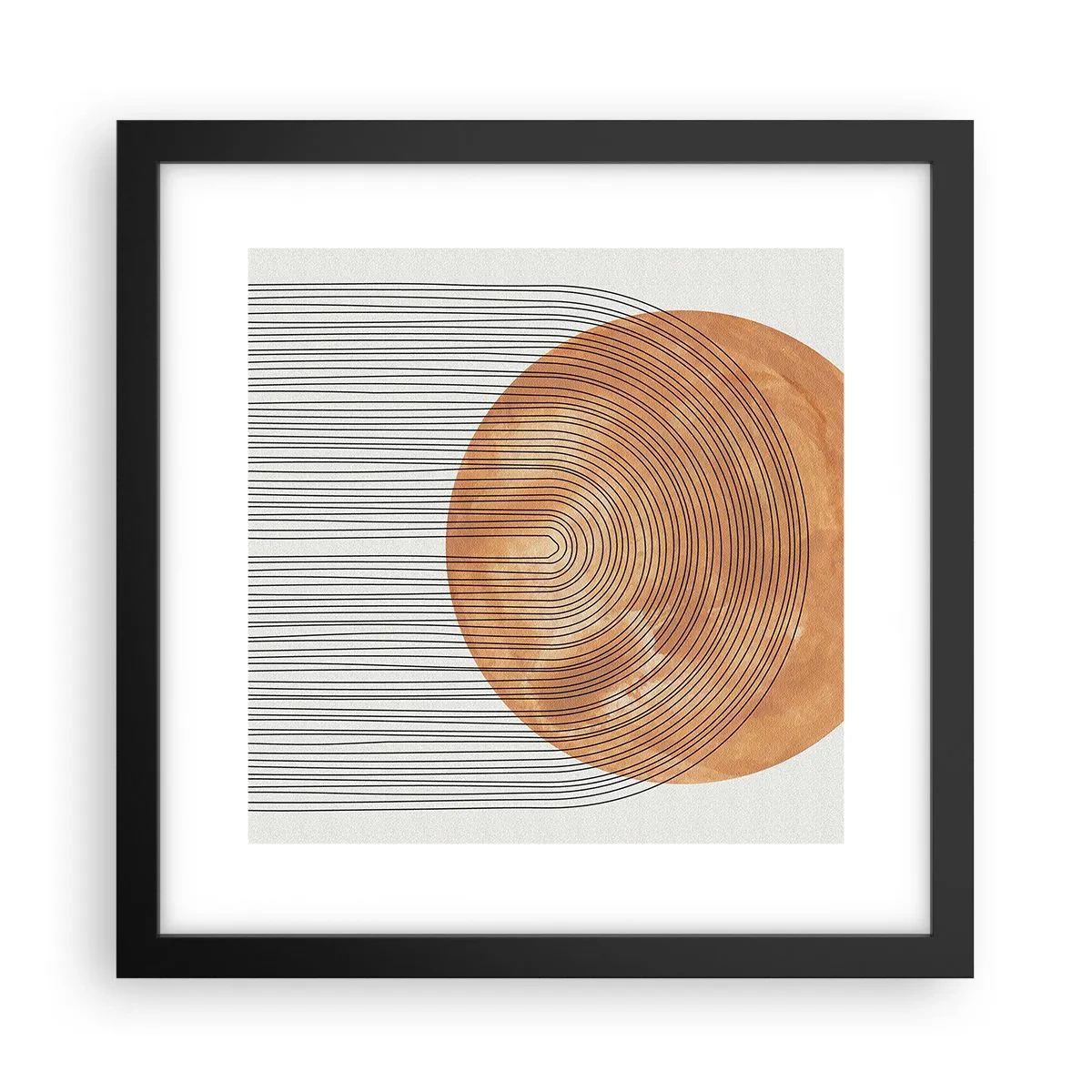 Poster in black frame - Sunny Composition - 30x30 cm