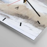 Clock face with lines