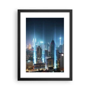 Poster in black frame - Berlin Lights - 30x40 cm