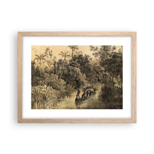 Poster in light oak frame - Journey to the Spring - 40x30 cm