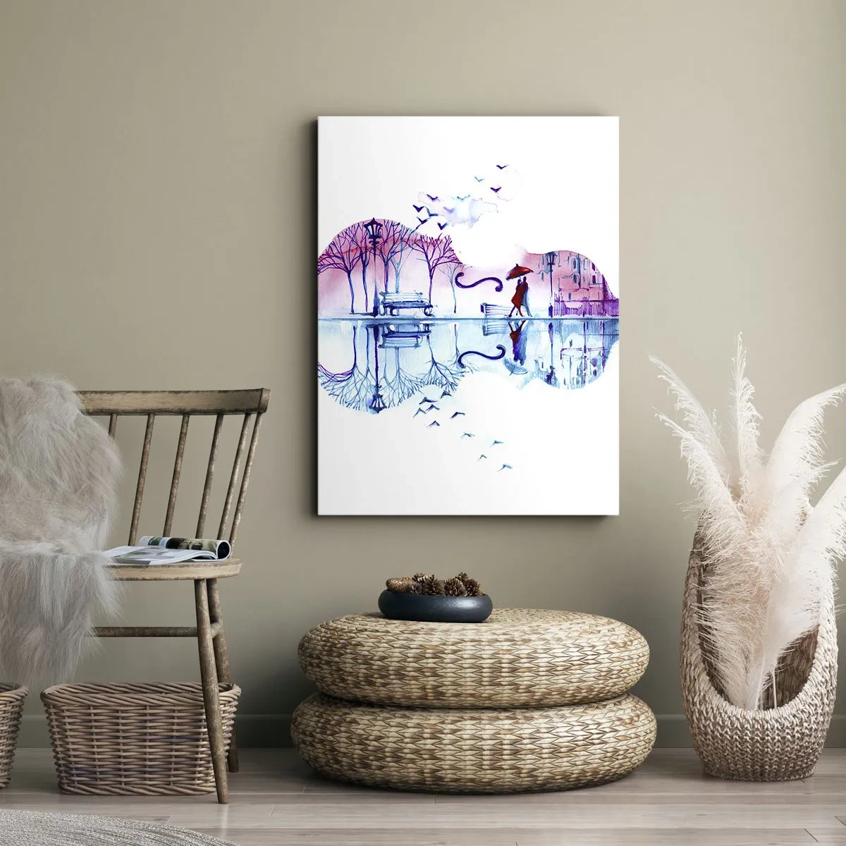 Canvas picture - I Will Bring Canticles of Rain - 55x100 cm